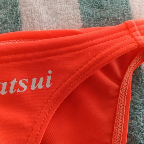 VINTAGE "ATSUI" SWIM BRIEF (*), < 1" SIDES, ORANGE, SIZE "S" (30") (Pre-Owned) - Picture 3 of 7
